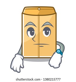Waiting mailer envelope isolated in the cartoon