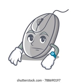 Waiting mouse mascot cartoon style