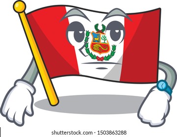 Waiting peru flag stored in character drawer