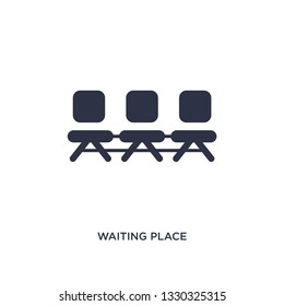 waiting place icon. Simple element illustration from airport terminal concept. waiting place editable symbol design on white background. Can be use for web and mobile.