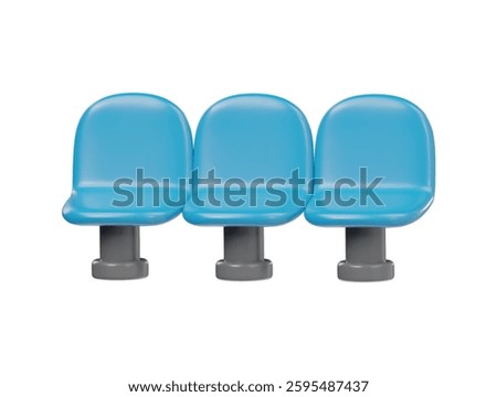 Waiting room 3d icon render illustration