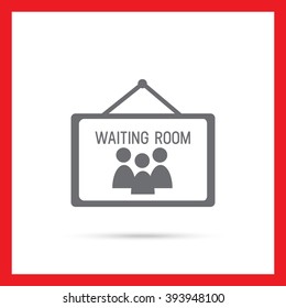 Waiting room icon