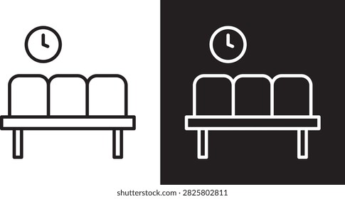Waiting Room icon flat sign EPS10..