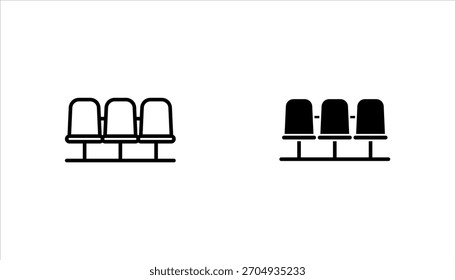 Ícone de Sala de espera definido para gráfico, web, logotipo, aplicativo, símbolo de IU.