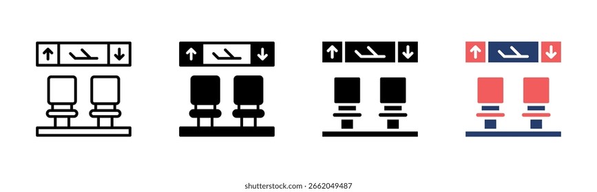 Waiting Room icon sheet multiple style collection