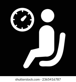 Icono de sala de espera ilustración vectorial