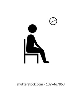 the waiting room icon vector illustration logo template