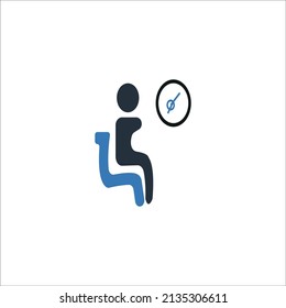 Waiting room icon vector illustration