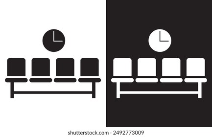 Waiting room icon. Vector illustration. EPS 10