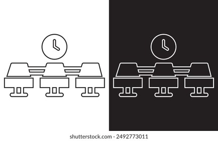 Waiting room icon. Vector illustration. EPS 10