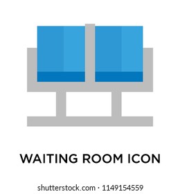 Waiting room icon vector isolated on white background for your web and mobile app design, Waiting room logo concept