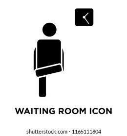 Waiting room icon vector isolated on white background, Waiting room transparent sign