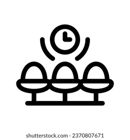 Icono de sala de espera Ilustración de diseño de símbolo de vector