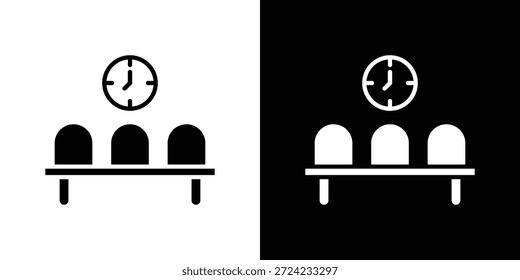 Waiting Room icon. Vector Template. Concept Icon flat design.