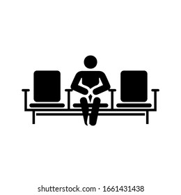 Wartezimmer mit einer Vektorillustration