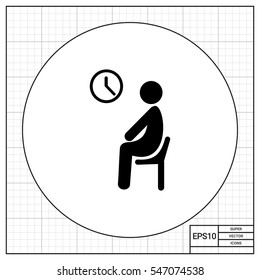 Waiting Room and Patient Icon