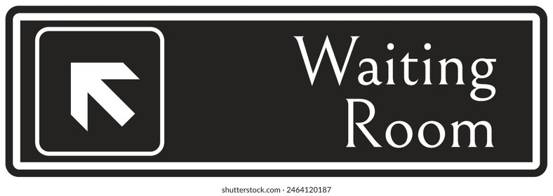 Wartezimmerschild und Etiketten
