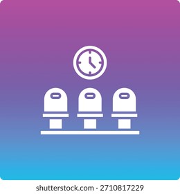 Waiting room vector icon. Can be used for printing, mobile and web applications.