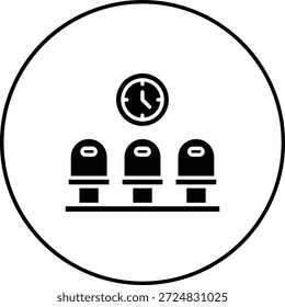 Ícone de vetor de sala de espera. Pode ser usado para impressão, aplicativos móveis e da Web.