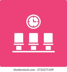 Ícone de vetor de sala de espera. Pode ser usado para impressão, aplicativos móveis e da Web.