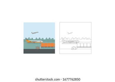 Waiting Room Vector Object Airport Illustration Stock Vector (Royalty ...