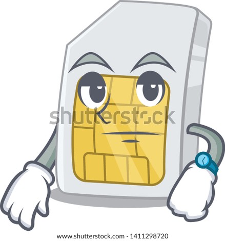 Waiting simcard in the a mascot wallet