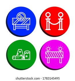 esperando el conjunto de iconos simples. Contiene iconos como Barrier, Queue, Obstacle, que se pueden usar para web, móvil y logotipo