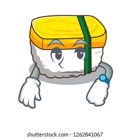 Waiting tamago sushi using an egg character