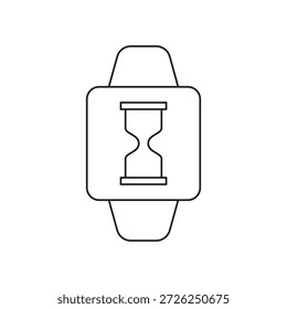 Tiempo de espera y reloj de arena icono de proceso