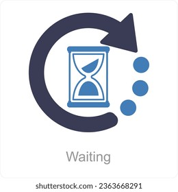 Konzept des Warn- und Zeitsymbols