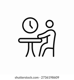 waiting time icon sign vector