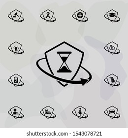 Waiting, time insurance icon. Insurance icons universal set for web and mobile