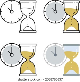 conjunto de tiempos de espera de trazos y relleno