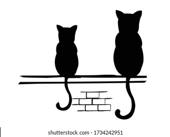 Black Cat Drawing High Res Stock Images Shutterstock