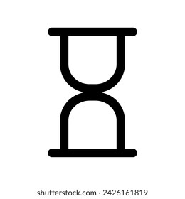 Waiting vector icon. clock illustration sign. hourglass symbol. timer logo.