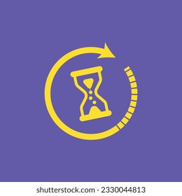 Waiting vector icon isolated on transparent background, Waiting transparency logo concept  drawing icon line in modern style