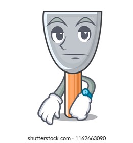 Waiting vintage putty knife on mascot