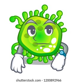 Waiting virus cells bacteria microbe isolated mascot