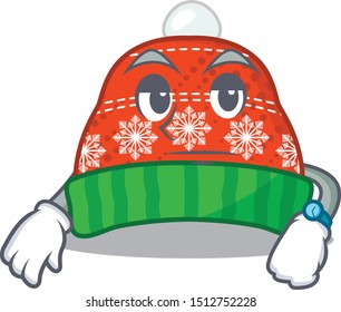 Waiting winter hat  cartoon