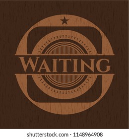 Waiting wood emblem