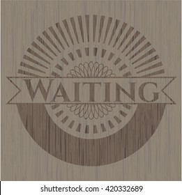 Waiting wooden signboards