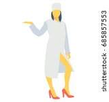 
Waitress Color Vector Icon
