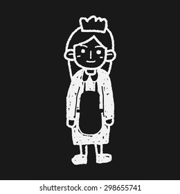 waitress doodle