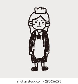 waitress doodle