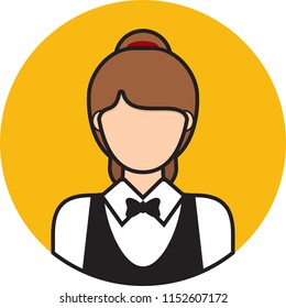 Waitress Icon Design