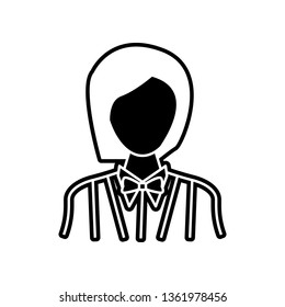 waitress icon. Element of Proffecions for mobile concept and web apps icon. Glyph, flat icon for website design and development, app development