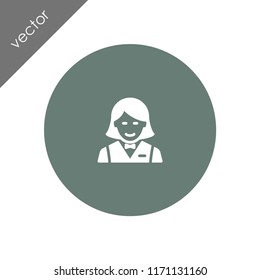 waitress icon - illustration