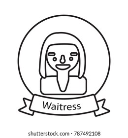 waitress icon outline