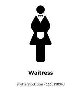 Waitress Icon Vector Isolated On White Background, Waitress Transparent Sign , Beer Symbols