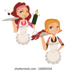 Waitress, no use of gradients or transparency